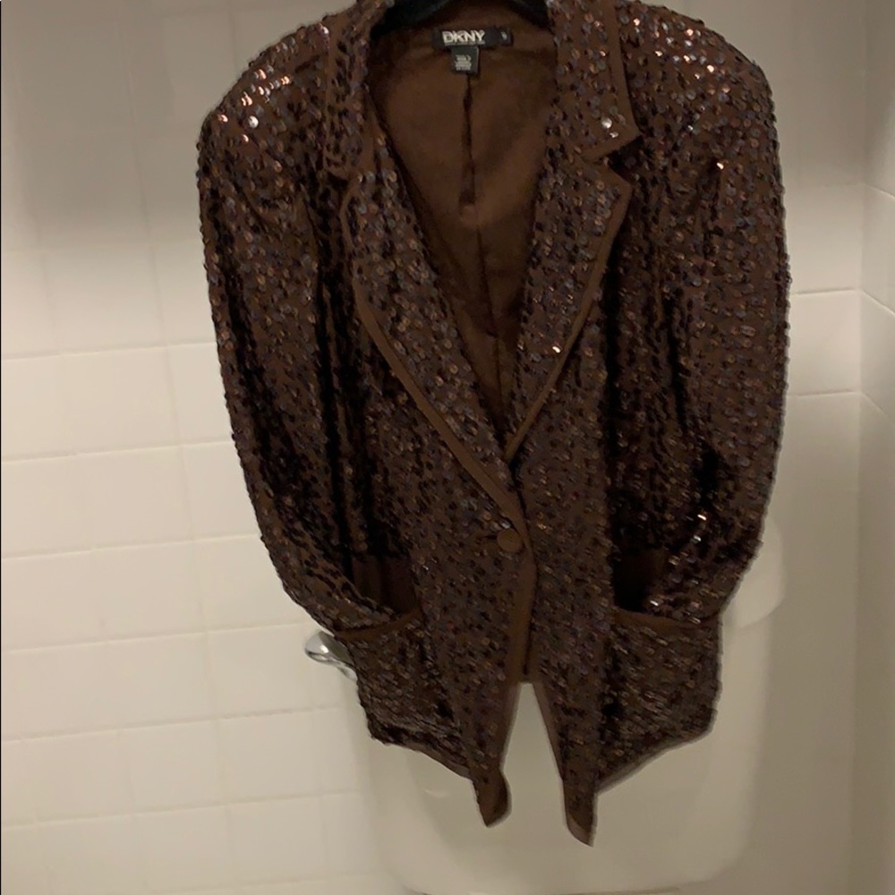 Donna Karan sequin jacket